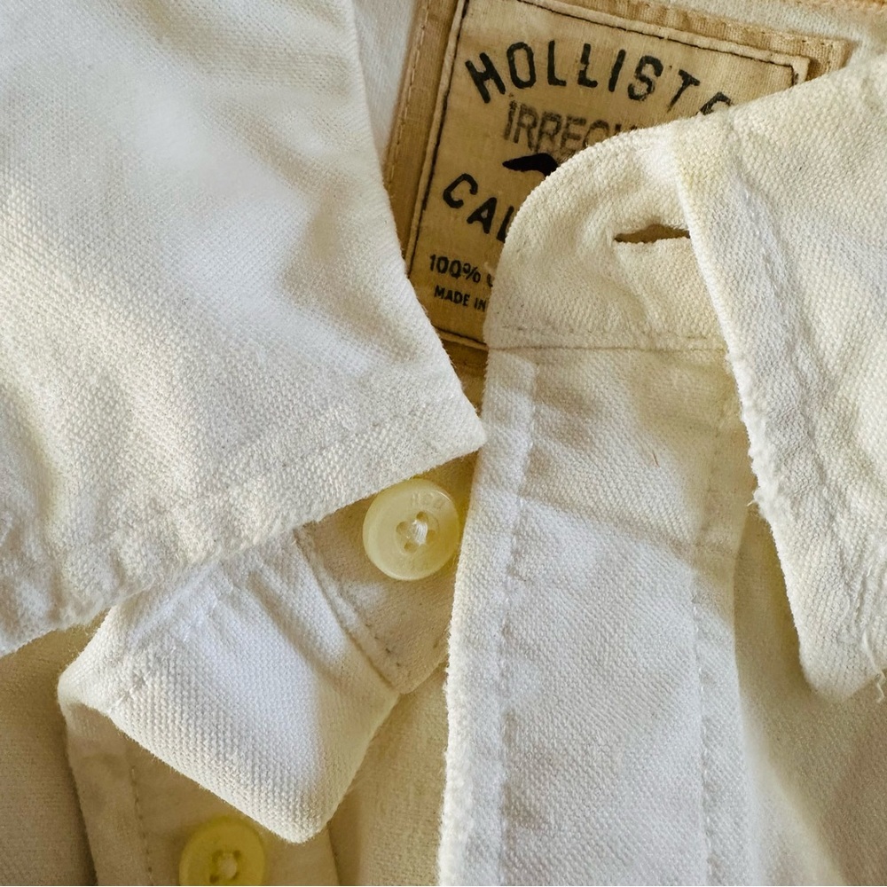 Hollister Flannel Beige Men’s L Vintage Soft - Picture 4 of 7